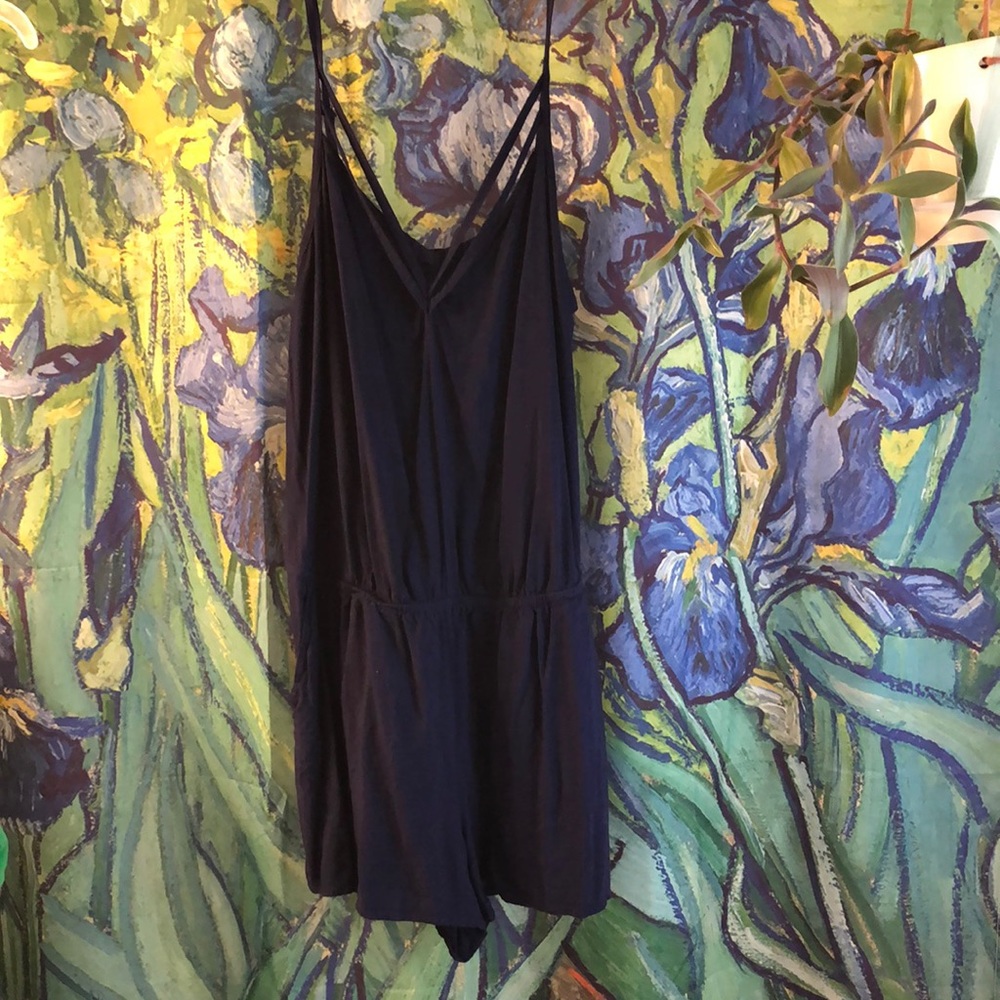 Navy Express Romper